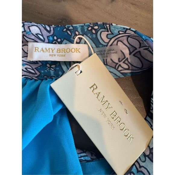 Ramy Brook Blue Paisley Mini Dress - Picture 8 of 8